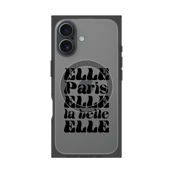 プレミアムスクエアケース with MagSafe［ ELLE - ELLE Paris ］