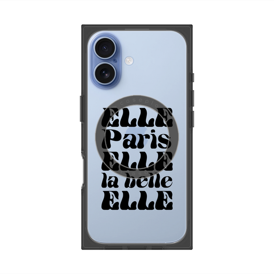 プレミアムスクエアケース with MagSafe［ ELLE - ELLE Paris ］