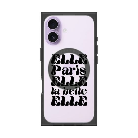 プレミアムスクエアケース with MagSafe［ ELLE - ELLE Paris ］