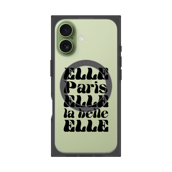 プレミアムスクエアケース with MagSafe［ ELLE - ELLE Paris ］