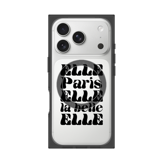 プレミアムスクエアケース with MagSafe［ ELLE - ELLE Paris ］