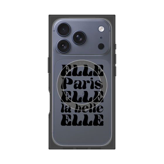 プレミアムスクエアケース with MagSafe［ ELLE - ELLE Paris ］