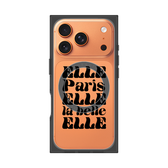 プレミアムスクエアケース with MagSafe［ ELLE - ELLE Paris ］