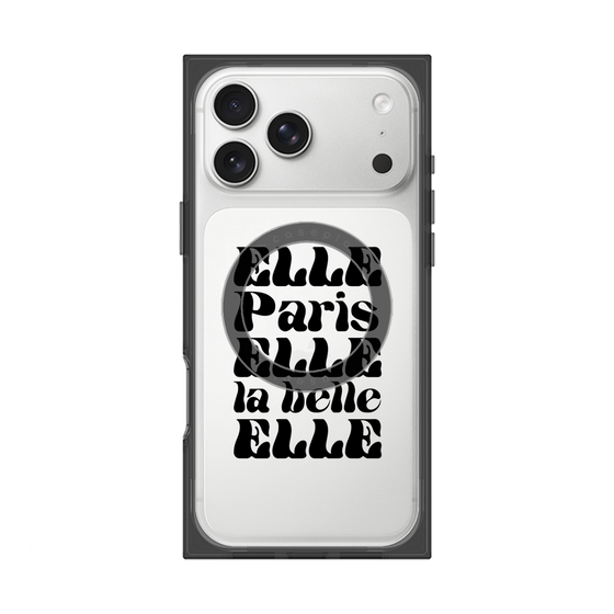 プレミアムスクエアケース with MagSafe［ ELLE - ELLE Paris ］