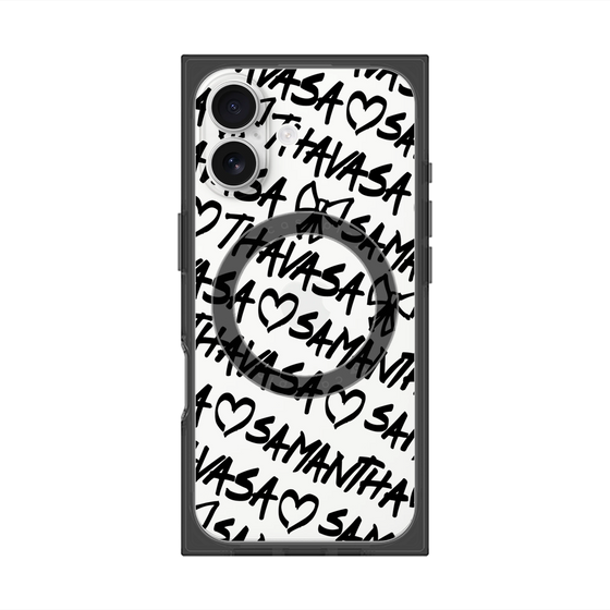 プレミアムスクエアケース with MagSafe［ Samantha Thavasa - スクリッタ - クリア ］