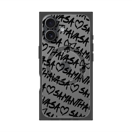 プレミアムスクエアケース with MagSafe［ Samantha Thavasa - スクリッタ - クリア ］