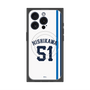 プレミアムスクエアケース with MagSafe［ 埼玉西武ライオンズ- #51 NISHIKAWA - ホーム ］