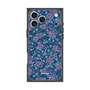 プレミアムスクエアケース with MagSafe［ 日比谷花壇 - FloralSymphony - ネイビー ］