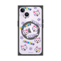 プレミアムスクエアケース with MagSafe［ クリアソン新宿 - くりあにゃん - 総柄 ］