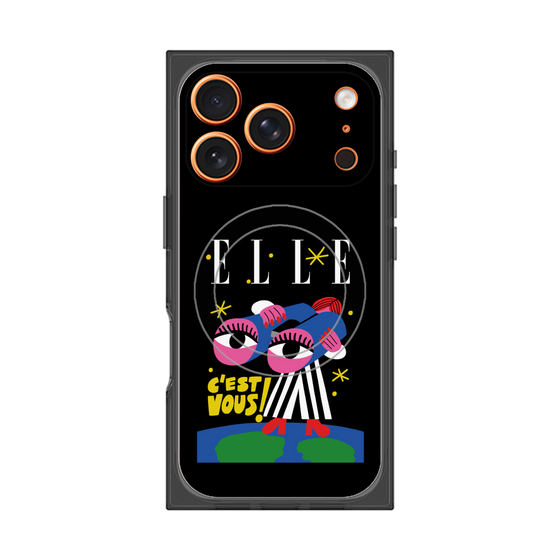 プレミアムスクエアケース with MagSafe［ ELLE - 80 YEARS - CACHETEJACK ］
