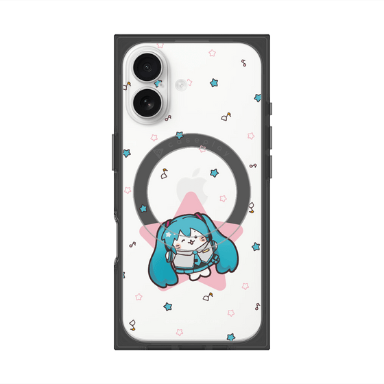 プレミアムスクエアケース with MagSafe［ しろたん×初音ミク - 初音ミク - しろたん変身 ］