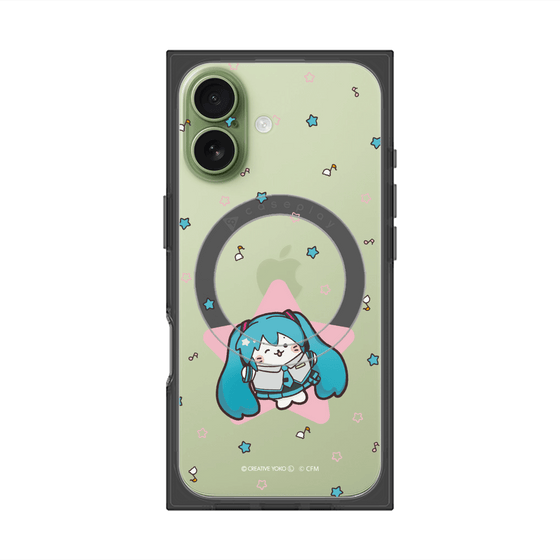 プレミアムスクエアケース with MagSafe［ しろたん×初音ミク - 初音ミク - しろたん変身 ］