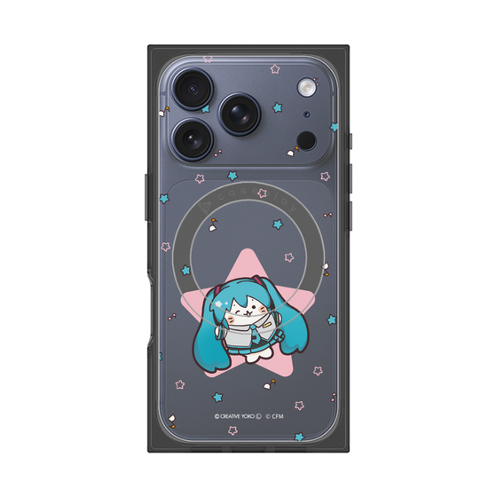 プレミアムスクエアケース with MagSafe［ しろたん×初音ミク - 初音ミク - しろたん変身 ］
