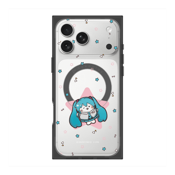 プレミアムスクエアケース with MagSafe［ しろたん×初音ミク - 初音ミク - しろたん変身 ］