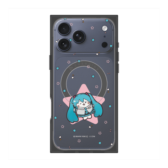 プレミアムスクエアケース with MagSafe［ しろたん×初音ミク - 初音ミク - しろたん変身 ］