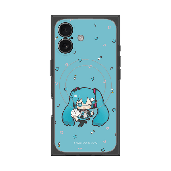 プレミアムスクエアケース with MagSafe［ しろたん×初音ミク - 初音ミク - しろたんと一緒 ］