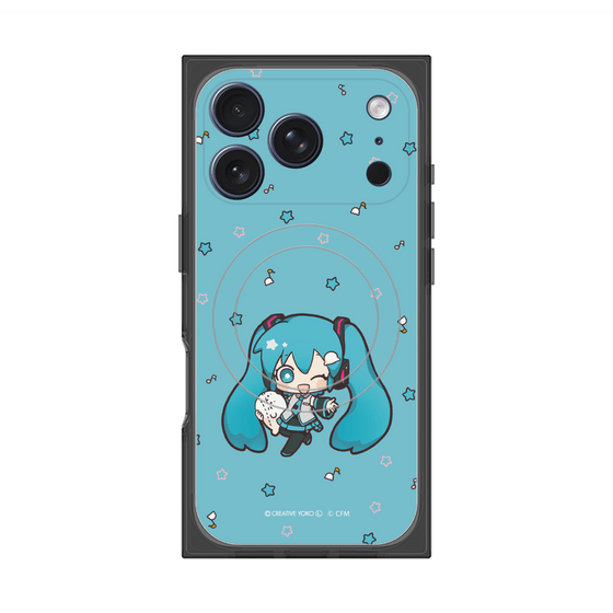プレミアムスクエアケース with MagSafe［ しろたん×初音ミク - 初音ミク - しろたんと一緒 ］