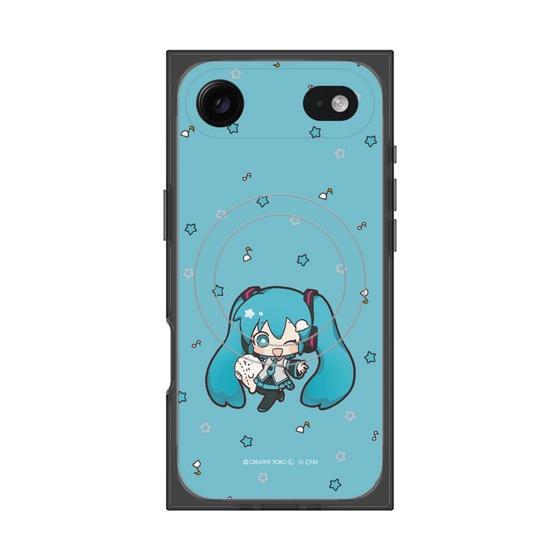 プレミアムスクエアケース with MagSafe［ しろたん×初音ミク - 初音ミク - しろたんと一緒 ］
