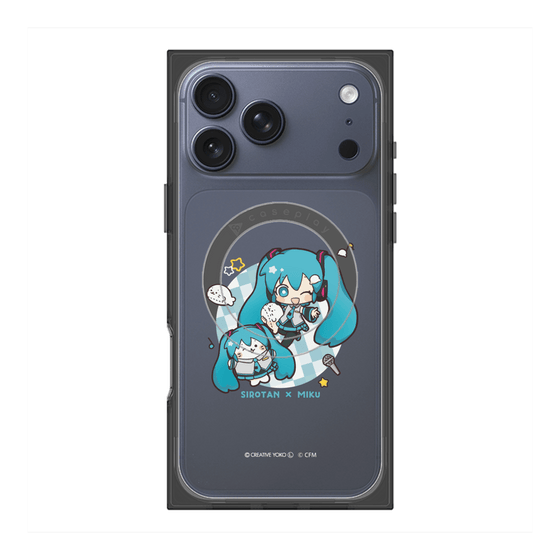 プレミアムスクエアケース with MagSafe［ しろたん×初音ミク - しろたん×初音ミク ］