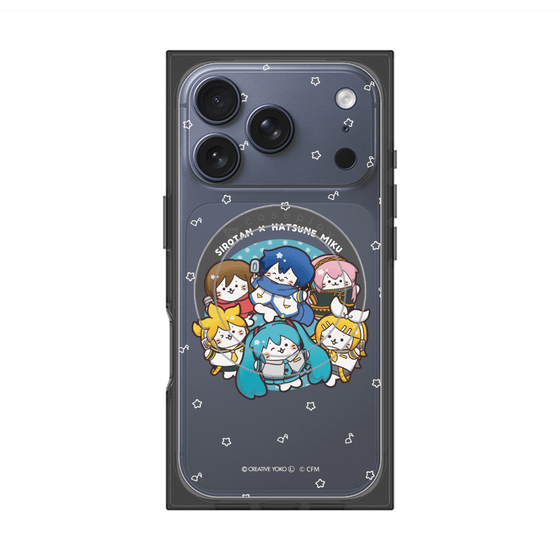 プレミアムスクエアケース with MagSafe［ しろたん×初音ミク - 全員集合 - しろたん変身 ］
