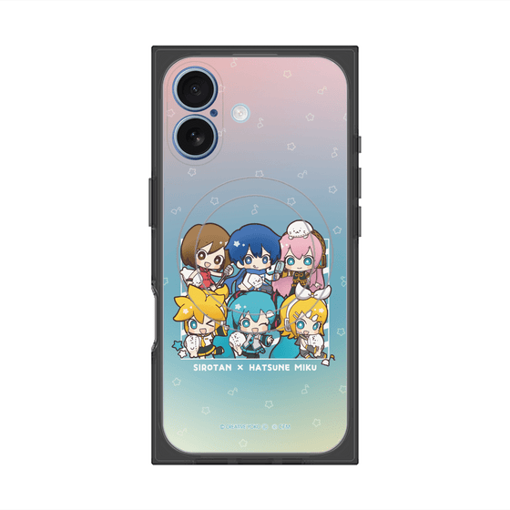 プレミアムスクエアケース with MagSafe［ しろたん×初音ミク - 全員集合 - しろたんと一緒 ］