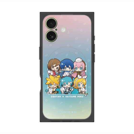 プレミアムスクエアケース with MagSafe［ しろたん×初音ミク - 全員集合 - しろたんと一緒 ］