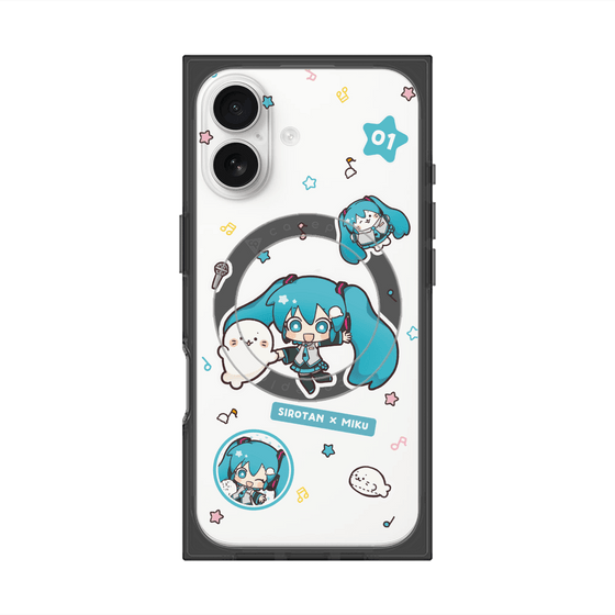 プレミアムスクエアケース with MagSafe［ しろたん×初音ミク - ステッカー ］