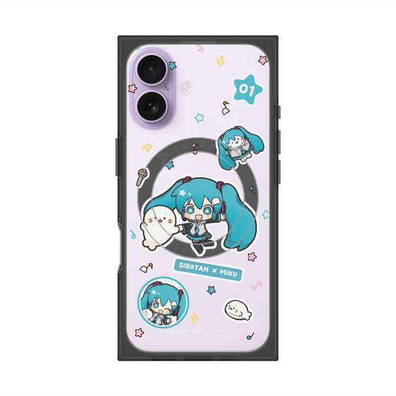 プレミアムスクエアケース with MagSafe［ しろたん×初音ミク - ステッカー ］
