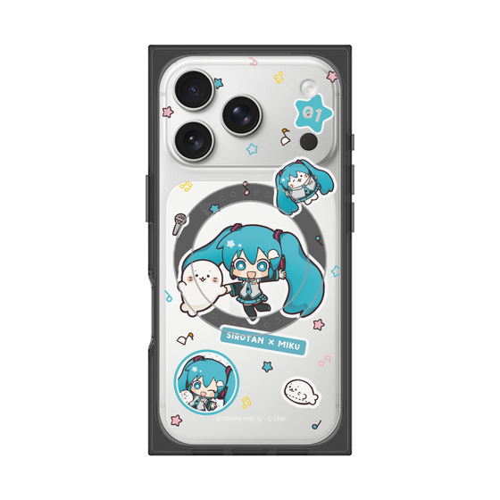 プレミアムスクエアケース with MagSafe［ しろたん×初音ミク - ステッカー ］