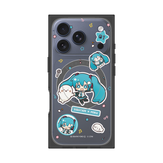 プレミアムスクエアケース with MagSafe［ しろたん×初音ミク - ステッカー ］