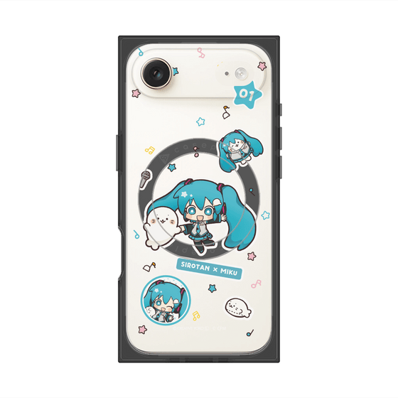 プレミアムスクエアケース with MagSafe［ しろたん×初音ミク - ステッカー ］