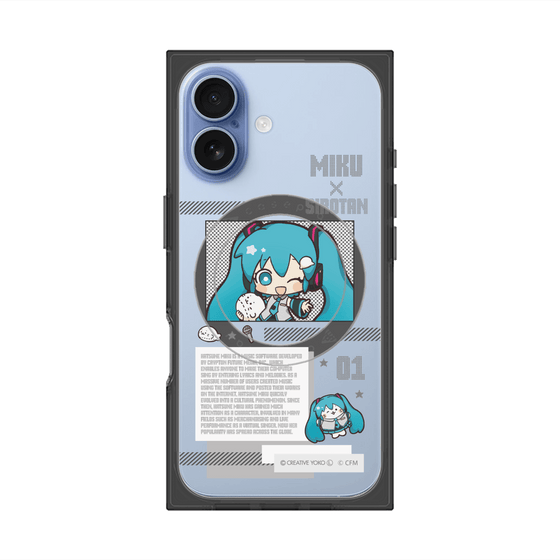 プレミアムスクエアケース with MagSafe［ しろたん×初音ミク - 初音ミク - インフォグラフィック ］