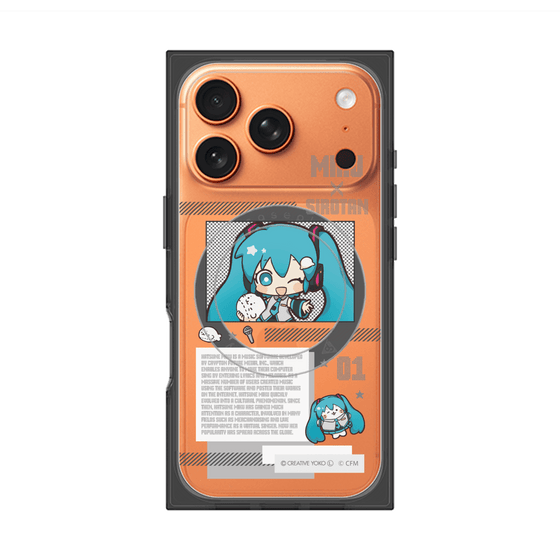 プレミアムスクエアケース with MagSafe［ しろたん×初音ミク - 初音ミク - インフォグラフィック ］