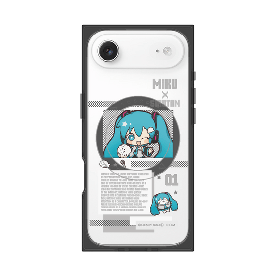 プレミアムスクエアケース with MagSafe［ しろたん×初音ミク - 初音ミク - インフォグラフィック ］