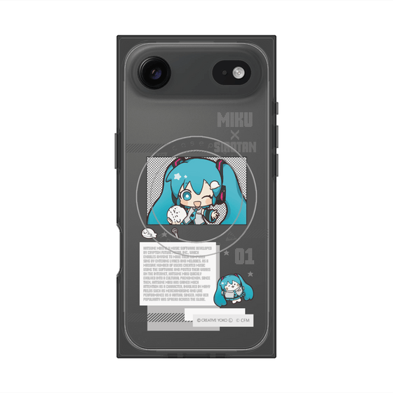 プレミアムスクエアケース with MagSafe［ しろたん×初音ミク - 初音ミク - インフォグラフィック ］