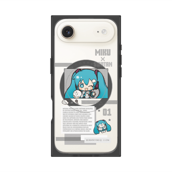 プレミアムスクエアケース with MagSafe［ しろたん×初音ミク - 初音ミク - インフォグラフィック ］