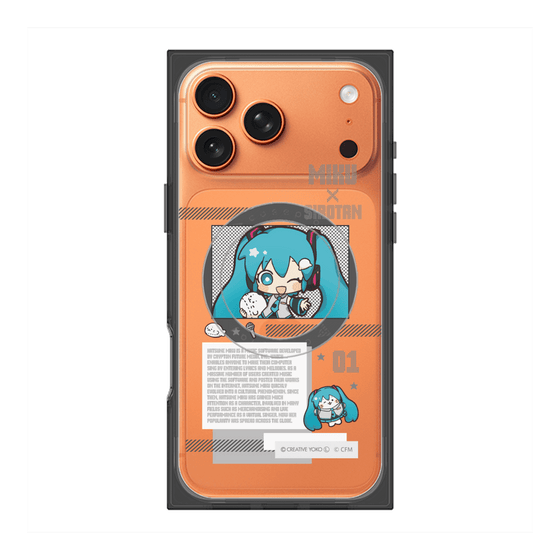 プレミアムスクエアケース with MagSafe［ しろたん×初音ミク - 初音ミク - インフォグラフィック ］