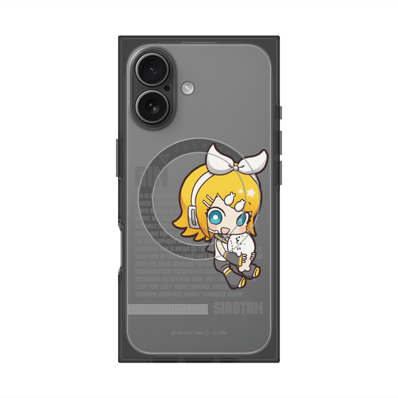 プレミアムスクエアケース with MagSafe［ しろたん×初音ミク - 鏡音リン - デジタルコード ］