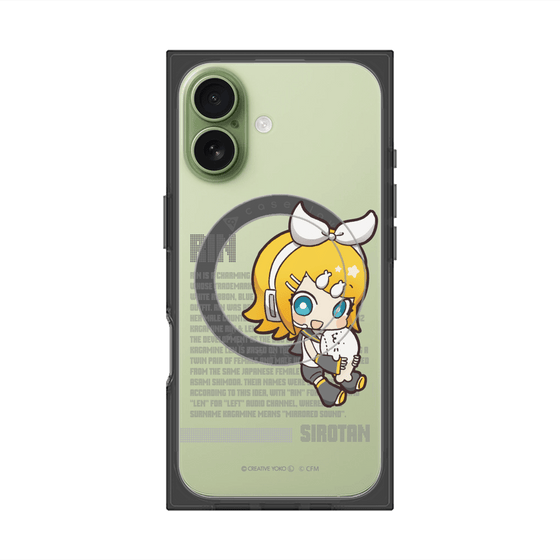 プレミアムスクエアケース with MagSafe［ しろたん×初音ミク - 鏡音リン - デジタルコード ］