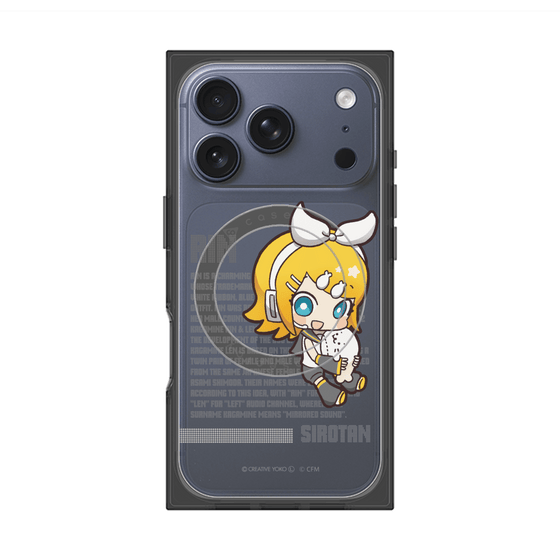 プレミアムスクエアケース with MagSafe［ しろたん×初音ミク - 鏡音リン - デジタルコード ］