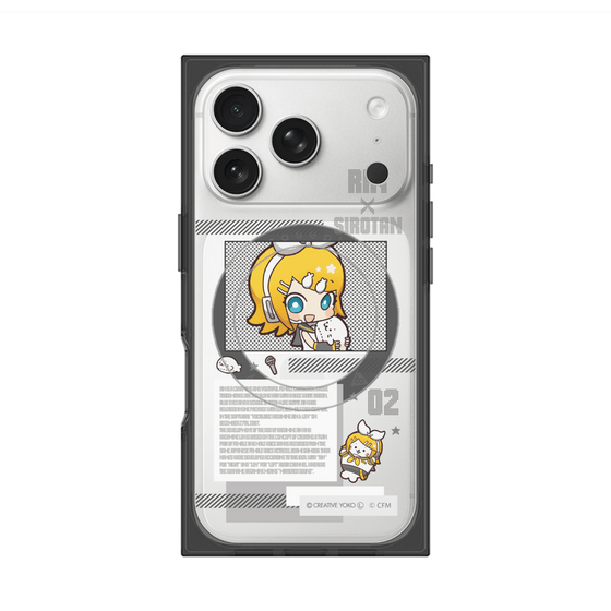 プレミアムスクエアケース with MagSafe［ しろたん×初音ミク - 鏡音リン - インフォグラフィック ］