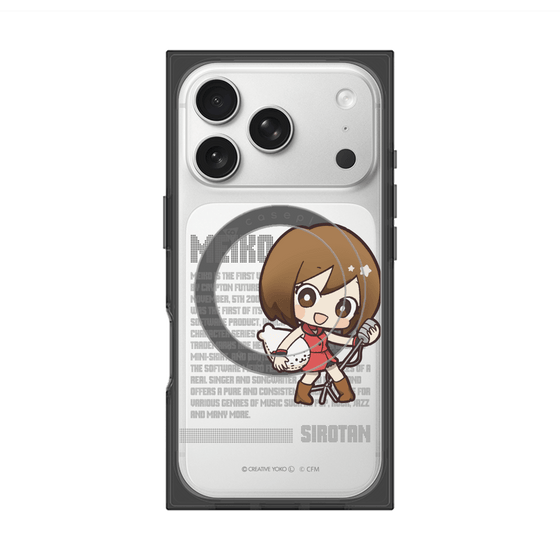 プレミアムスクエアケース with MagSafe［ しろたん×初音ミク - MEIKO - デジタルコード ］