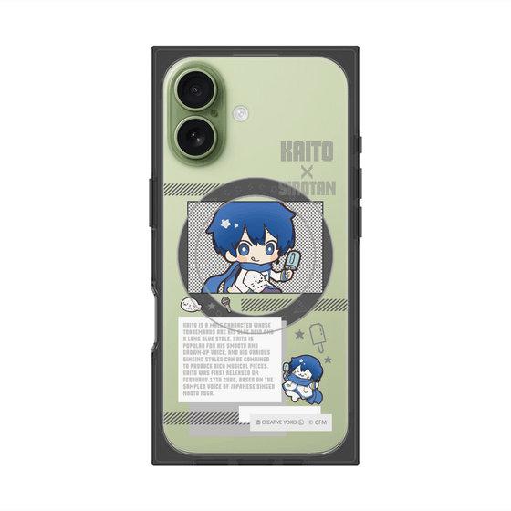 プレミアムスクエアケース with MagSafe［ しろたん×初音ミク - KAITO - インフォグラフィック ］