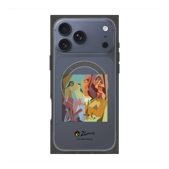 プレミアムスクエアケース with MagSafe［ PICASSO - Les Demoiselles d'Avignon ］