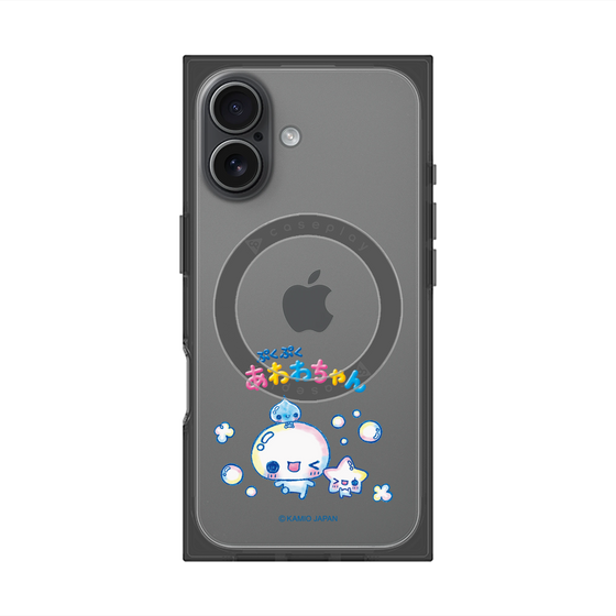 プレミアムスクエアケース with MagSafe［ ぷくぷくあわわちゃん - 仲良し ］
