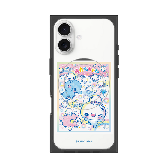 プレミアムスクエアケース with MagSafe［ ぷくぷくあわわちゃん - お友達 ］