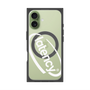 プレミアムスクエアケース with MagSafe［ LATENCY - Circle logo - Clear ］