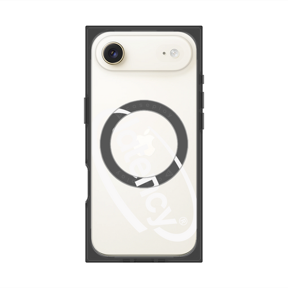 プレミアムスクエアケース with MagSafe［ LATENCY - Circle logo - Clear ］