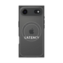 プレミアムスクエアケース with MagSafe［ LATENCY - Logotype - Clear ］
