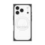 プレミアムスクエアケース with MagSafe［ LATENCY - Logotype - White ］